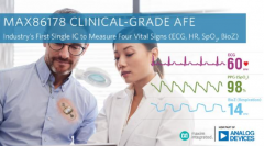 ADI公司推出临床级四项生命体征AFE，适用于远程