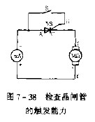 巧用兆欧表检查晶闸管的触发能力