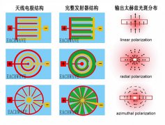 可输出不同偏振太赫兹波的光电导天线