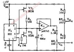 超低频毫伏信号发生器电路图