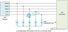 东沃LCD液晶屏接口静电浪涌防护经典方案