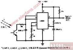 亮光度频率变换器电路图