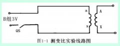 单相变压器实验