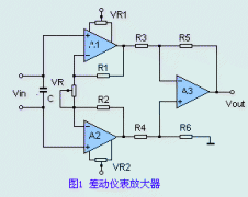 差动仪表放大器电路图