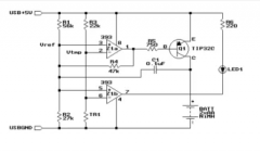USB NIMH NICD电池充电器电路原理图