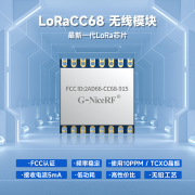 LoRaCC68超低功耗160mW 小体积LoRa无线收发模块适用