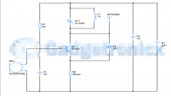 一个简单的FM发射机电路图