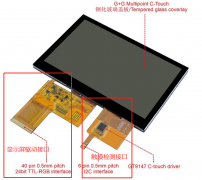 TFT-LCD电容触摸屏模块(RGB接口)的组成