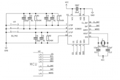 SI3933 三个时钟生成器的典型应用原理图