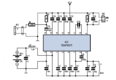 基于TDA7012T构建的迷你FM接收器电路图