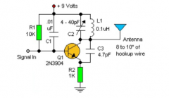 <b>分享一个简单的射频振荡器电路</b>