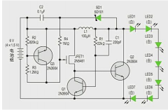 基于一种利用电池组来驱动白光LED串实现亮度一