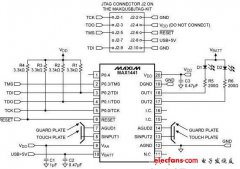 解析：MAX1441应用电路与JTAG接口板连接