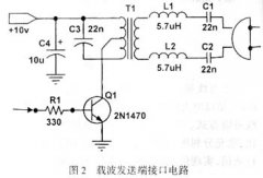 载波发送端与接收端接口电路