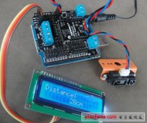 夏普GP2D12红外线测距传感器数据采集