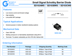 sd103aws长电、银河SD103AWS肖特基二极管参数图解