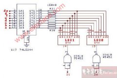 七段数码管显示电路图