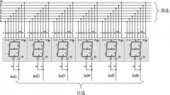 6位LED动态显示接口电路