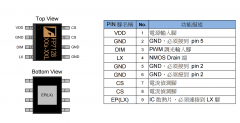 内置MOS降压恒流LED驱动IC芯片FP7128 调光深度0.01