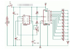 基于NE555N和4017N运行的LED电路