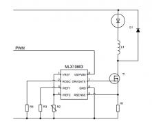 MLX10803 LED驱动器如何控制高亮度LED