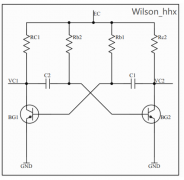 基于NE555P芯片的555多谐振荡器的LED闪烁电路
