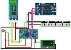 基于蓝牙控制Arduino心情灯的电路图设计