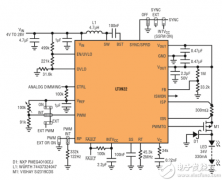 同步、低 EMI LED 驱动器具集成式开关和内部 PWM