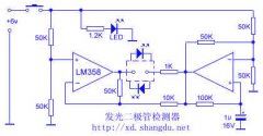 发光二极管检测器电路图