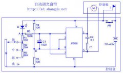 自动调光窗帘电路图