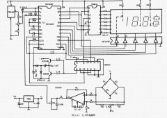 拉压式传感器制作的电子秤电路图