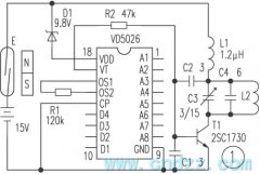 入侵探测器和微型无线报警发射机的电路原理图