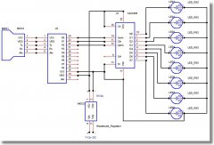[图文]74HC595驱动8个LED电路图