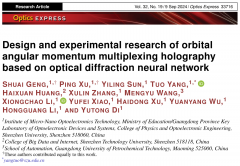 基于光学衍射神经网络的轨道角动量复用全息技