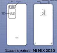 小米MIX 2020的设计专利图曝光该机背部下方放置了