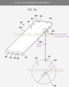 三星新专利曝光在曲面屏幕上挖孔并配备了实体