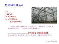 一文解析变电站电源系统技术