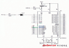用单片机控制的闪烁灯
