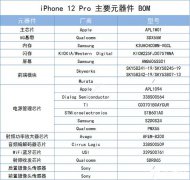 iPhone 12 Pro拆机评测 详细BOM曝光 高品质细节 主板