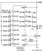 自适应脉冲编码HT83XXX、HT82013系列典型应用电路介