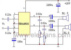 <b>TDA1521设计的单电源接法和双电源接法</b>