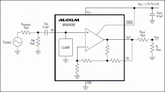 MAX4090 3V/5V、6dB视频缓冲器，具有同步头钳位