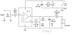 基于TDA2002/TDA2003搭建的6-10W音频功放电路