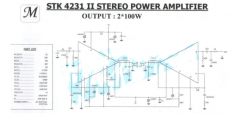 基于STK4231II的2×100W立体声功放电路