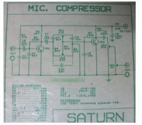 一个使用晶体管作为有源元件的麦克风压缩电路
