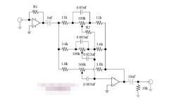 一个非常基本的三段音调控制电路图