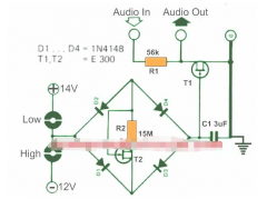 分享一个触摸音量控制电路
