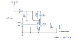 使用LM386的音频放大器电路