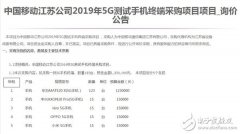 5G测试机采购价格公告平均每部手机采购价为1万