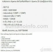 索尼Xperia 20配置曝光搭载骁龙710处理器和1200+12